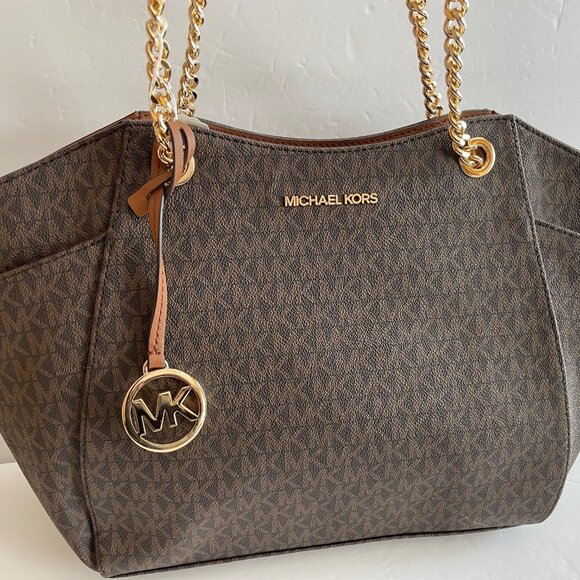 MICHAEL KORS Large Signature Logo Shoulder Bag - Picture 1 of 5